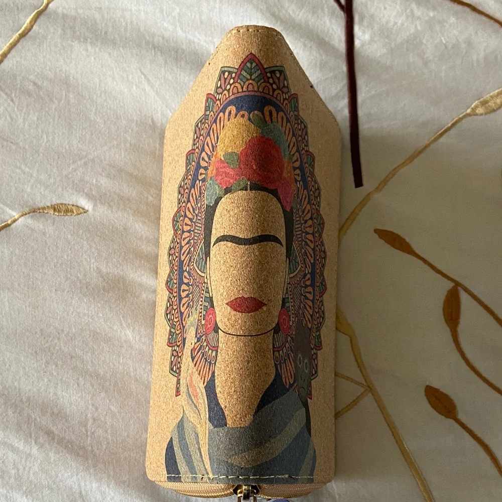 Frida Kahlo Cork Wristlet Wallet Brand New With Tags